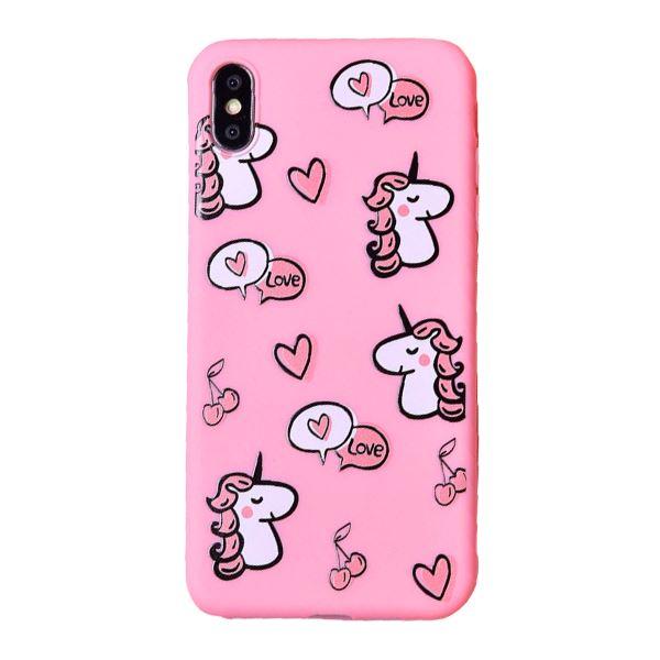 Cherry Love Unicorn iPhone Case